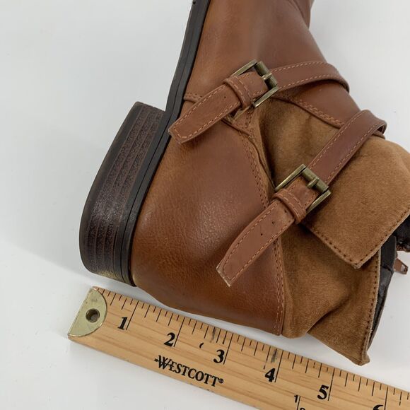 Dirty Laundry Fay Faux Leather Ankle Booties 8.5 Womens Brown Academia Low Boots - Picture 10 of 10